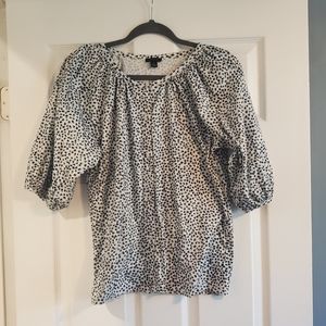Ann Taylor button up short sleeved top